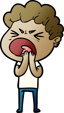 Bir insan tarafından çizilmiş öfkeli bir adam.