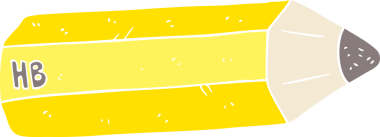 Bir insan tarafından çizilen düz renkli kalem çizimi