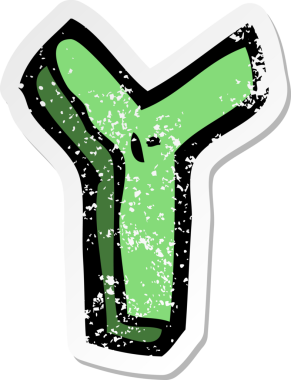 Bir insan tarafından çizilmiş bir karikatürün gerilimli yapıştırması.