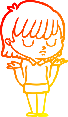 Bir insan tarafından çizilmiş bir karikatür kadın çizimi