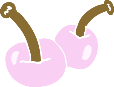 Bir insan tarafından çizilmiş karalama kirazı.