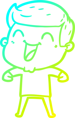 Bir insan tarafından çizilmiş bir çizgi film karakterinin soğuk çizgi çizimi.