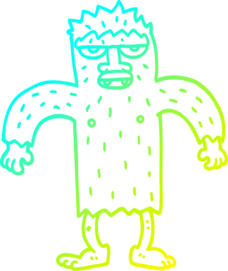 Bir insan tarafından çizilmiş bir karikatür çizimi.