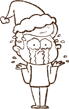 Bir insan tarafından çizilmiş Noel Adamı Kömürü