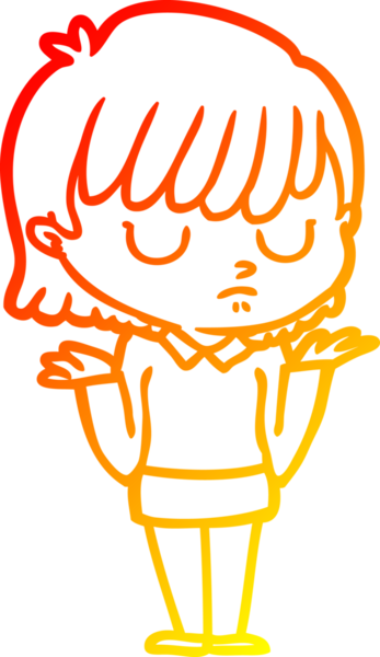 Bir insan tarafından çizilmiş bir karikatür kadın çizimi