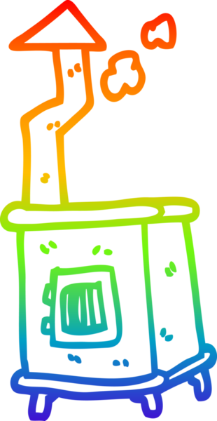 gökkuşağı gradyan çizgi çizimi bir insan tarafından çizilmiş ahşap yakıcı