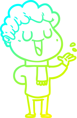 Bir insan tarafından çizilmiş bir karikatür çizimi.