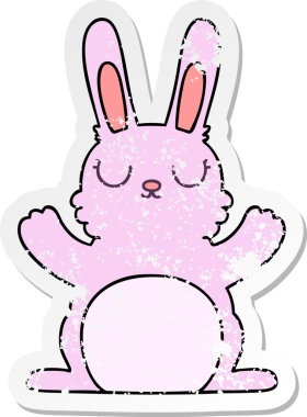 Bir insan tarafından çizilmiş garip bir el çiziminin sıkıntılı çıkartması.