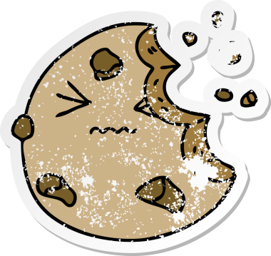 Bir insan tarafından çizilmiş garip bir el çiziminin sıkıntılı çıkartması.