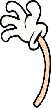 Bir insan tarafından çizilmiş karalama el hareketleri.