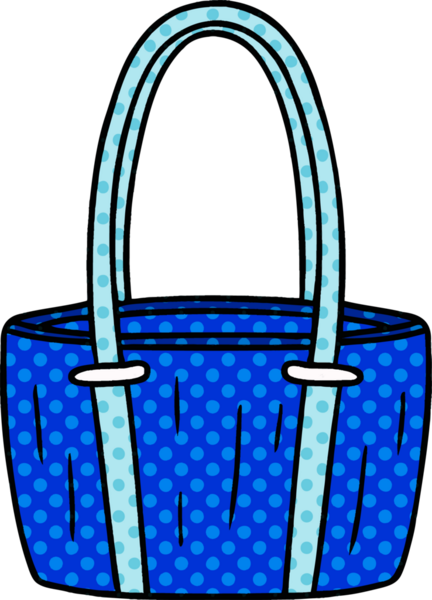 Bir insan tarafından çizilmiş kırmızı büyük bir çantanın karalaması.