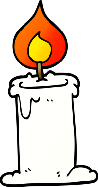 Bir insan tarafından çizilmiş karalama mumu.