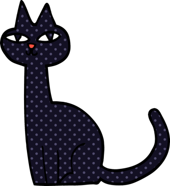 bir insan tarafından çizilmiş karalama kedisi