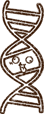 Bir insan tarafından çizilen DNA Kömür Çizimi