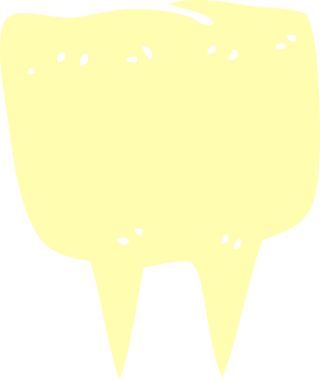 Bir insan tarafından çizilmiş karalama dişi.