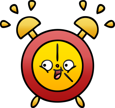 Bir insan tarafından çizilmiş alarm saatinin gölgeli çizimi