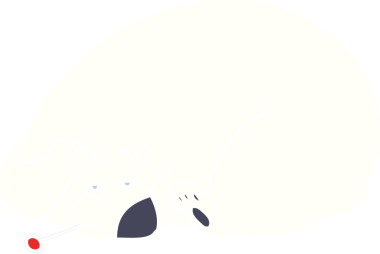 hasta kutup ayısı düz renkli çizgi film bir insan tarafından çizildi.