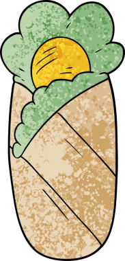 Bir insan tarafından çizilmiş uyku tulumu.