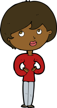 Çizgi filmdeki kadın 