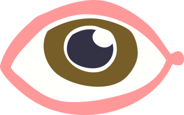 bir insan tarafından çizilmiş karalama insan gözü