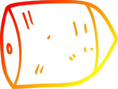 Bir çizgi filmin sıcak çizgi çizimi. Bir insan tarafından çizilmiş büyük bir kurşun.