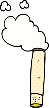 Bir insan tarafından çizilmiş karalama sigarası.