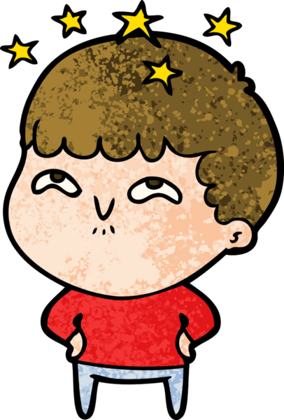 çizgi film bir insan tarafından çizilmiş hayret verici çocuk.