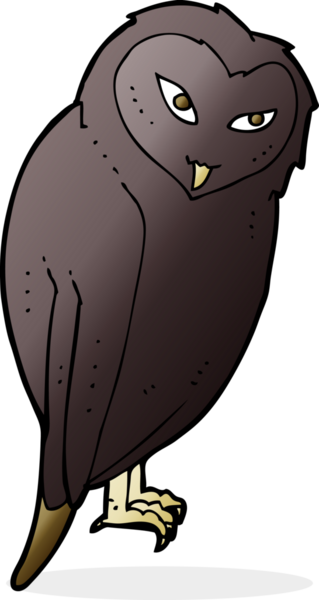 bir insan tarafından çizilmiş bir baykuş.