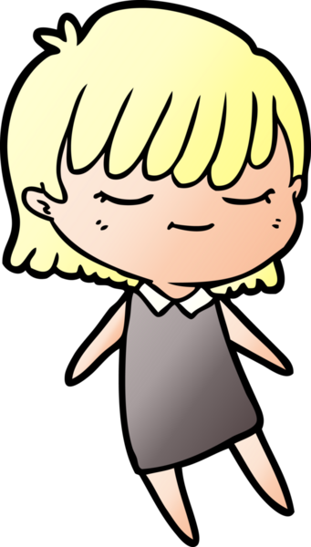 Bir insan tarafından çizilmiş karikatür kadın.