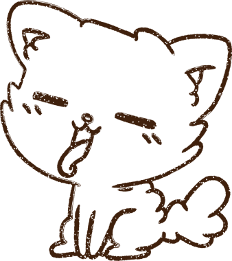 Mutlu Kedi Kömürü Bir insan tarafından çizilmiş