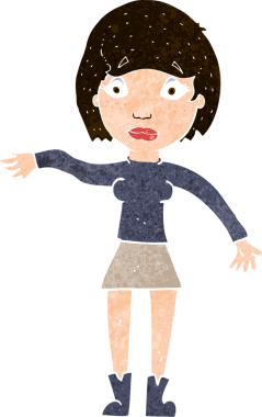 Bir insan tarafından çizilmiş bir karikatür.