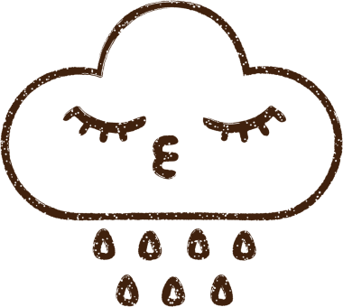 Bir insan tarafından çizilen Yağmur Bulutu Kömürü