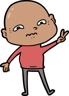 bir insan tarafından çizilmiş sinirli bir adam.