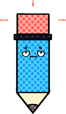 bir insan tarafından çizilmiş bir kalemin karikatürü.