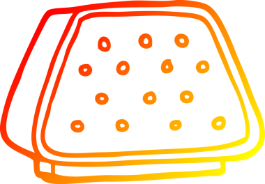 Bir insan tarafından çizilmiş bir çizgi film masaüstü dahili komedisinin sıcak gradyan çizimi