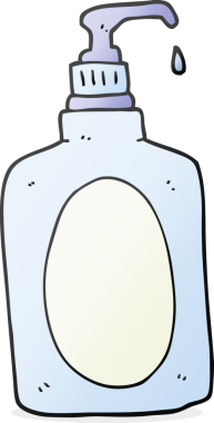 Bir insan tarafından çizilmiş el sabunu.