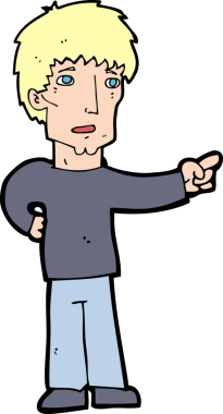 Bir insan tarafından çizilmiş çizgi filmdeki adam.