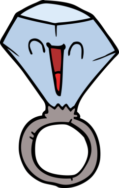 Bir insan tarafından çizilmiş gülen surat yüzüğü.