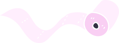 Bir insan tarafından çizilmiş tuvalet kağıdı karalaması.