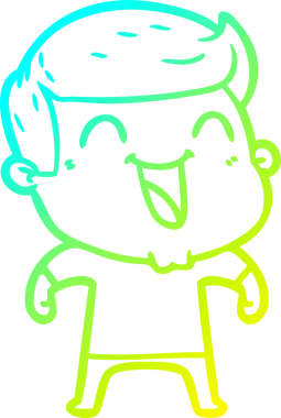 Bir insan tarafından çizilmiş bir çizgi film karakterinin soğuk çizgi çizimi.