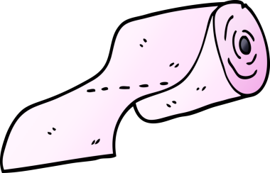 Bir insan tarafından çizilmiş tuvalet kağıdı karalaması.