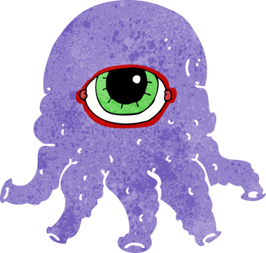 Bir insan tarafından çizilmiş uzaylı kafası.