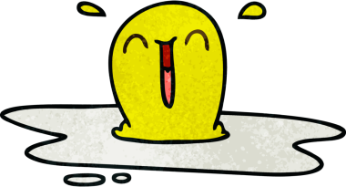 Bir insan tarafından çizilmiş garip bir karikatür.