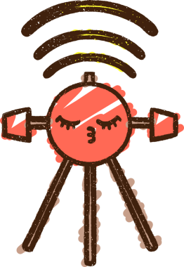 Uydu Tebeşiri Bir insan tarafından çizilmiş