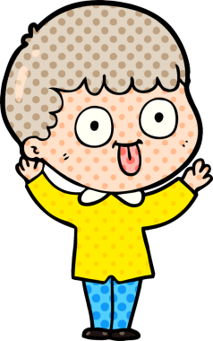 Bir insan tarafından çizilmiş çizgi film adamı.