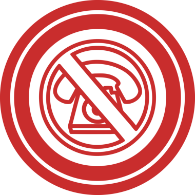 Bir insan tarafından çizilmiş soğuk, yuvarlak simge işareti yok