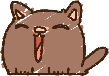 Bir insan tarafından çizilen Şarkı Söyleyen Kedi Tebeşiri