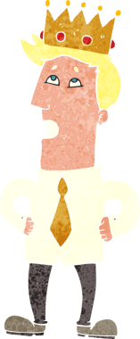 Bir insan tarafından çizilmiş karikatür prensi