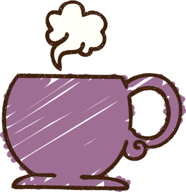 Bir insan tarafından çizilen Sıcak Kahve Tebeşiri