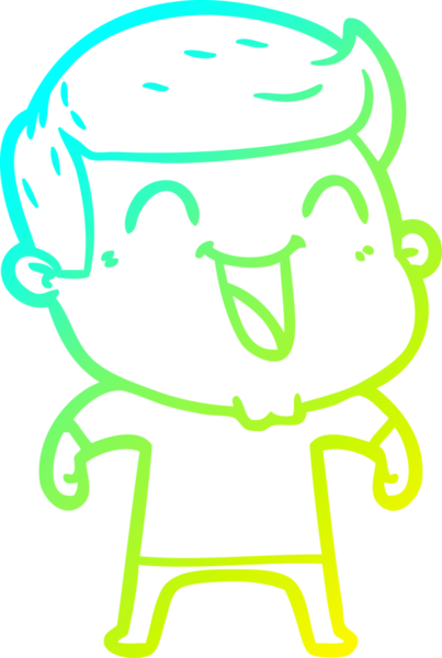 Bir insan tarafından çizilmiş bir çizgi film karakterinin soğuk çizgi çizimi.